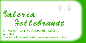 valeria hellebrandt business card
